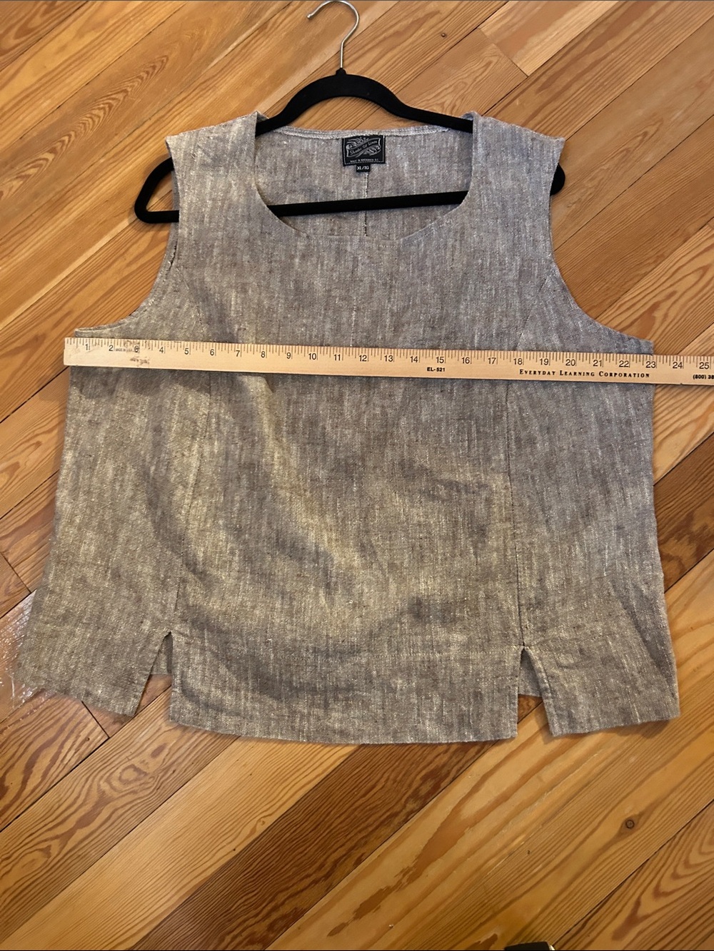Relaxed Natural Linen Tank Top - Unbranded - Picture 6 of 9